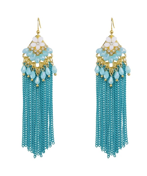 Handmade Chandelier Earrings Bohemia Crystal