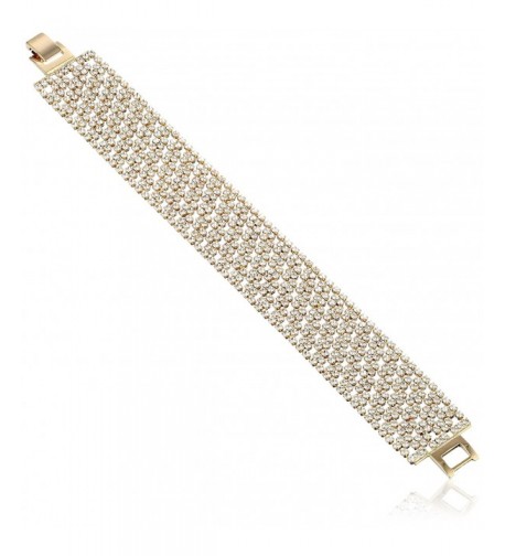 Oroclone Plated Pattern Crystal Bracelet