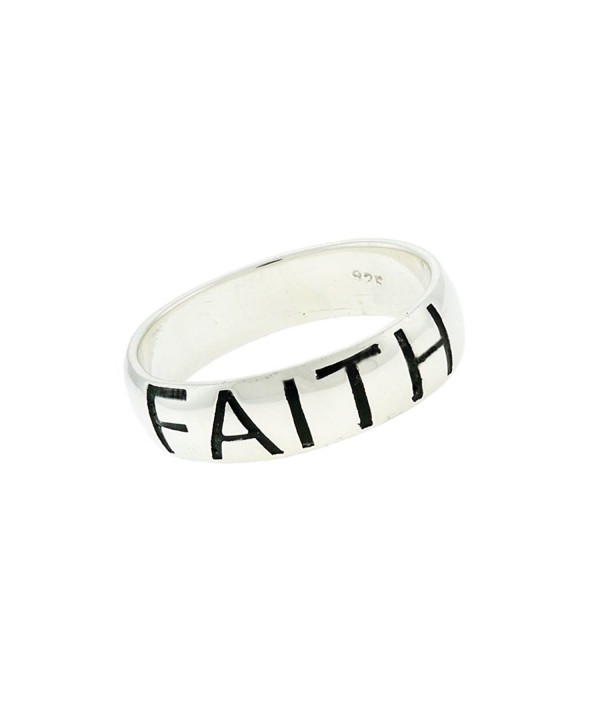 FAITH Inspirational Script Sterling Silver