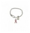 Custom Breast Awareness Bracelet Initial