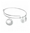 Sterling Silver Heart Adjustable Bangle