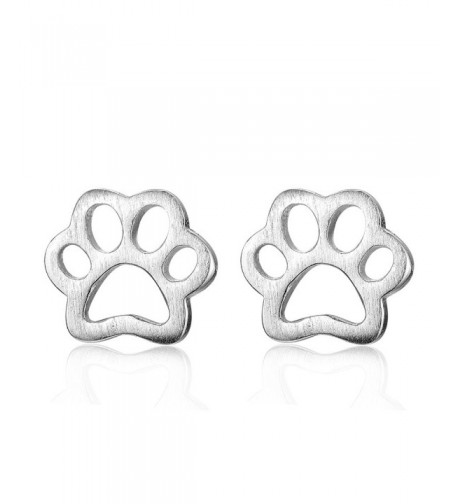 Ashley Jeweller Sterling Pawprint Earrings