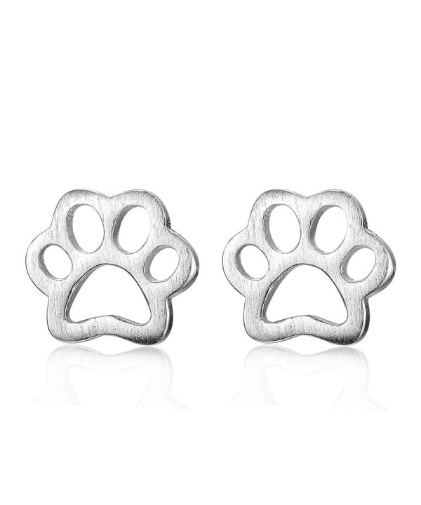 Ashley Jeweller Sterling Pawprint Earrings