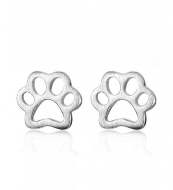 Ashley Jeweller Sterling Pawprint Earrings