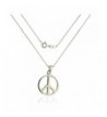 Sterling Silver Peace Necklace Pendant