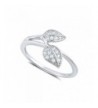 Sterling Silver Stackable Leaf Ring