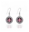 Inspired Silver Circle French Earrings