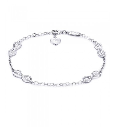 Sterling Silver Infinity Love Bracelet