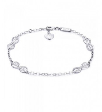 Sterling Silver Infinity Love Bracelet