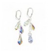 Sterling Earrings Borealis Multi Teardrop Swarovski