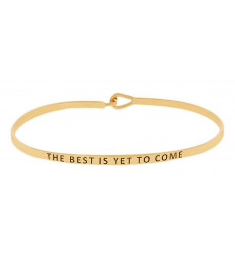 Inspirational Encouraging Mantra Bangle Bracelet