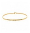 Inspirational Encouraging Mantra Bangle Bracelet