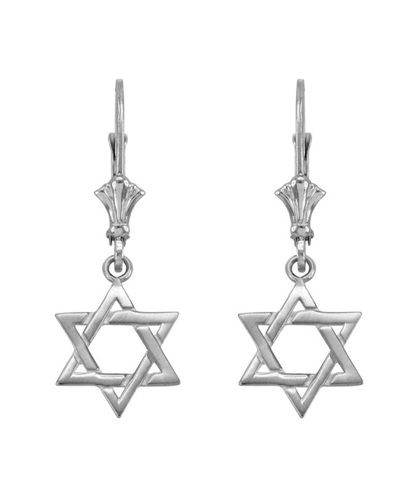 Jewish Dangle Earrings Sterling Silver