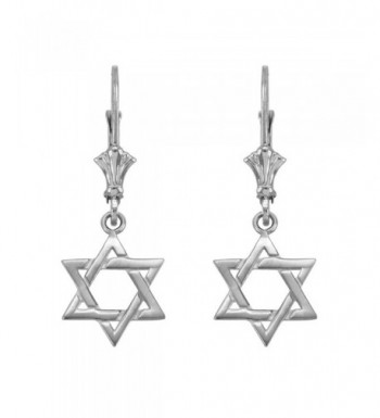 Jewish Dangle Earrings Sterling Silver