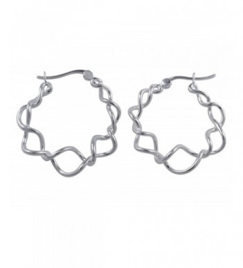 Sterling Silver Twisted Unique Earrings