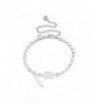 Silver Anklet Dangle Barefoot Stretch