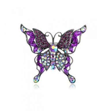 Alilang Rhinestone Multilayer Butterfly Borealis