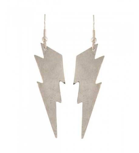 Nickel Free Lightning Earrings Silver