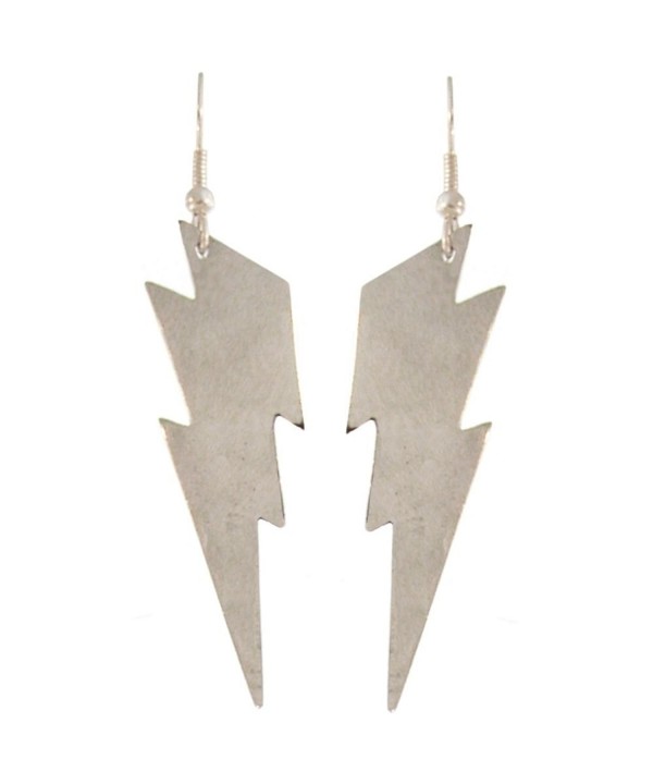 Nickel Free Lightning Earrings Silver