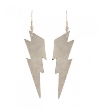 Nickel Free Lightning Earrings Silver