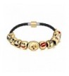 Emoticon Charms Bracelet Interchangeable Leather