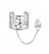 Lux Accessories Silvertone Caged Bracelet