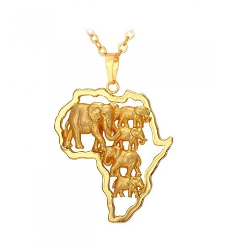 U7 Pendant Elephant Ethiopian Necklace