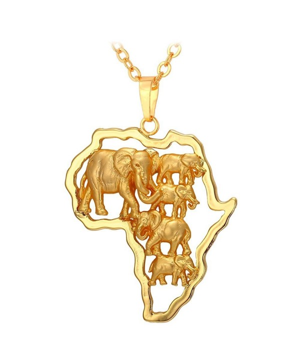 U7 Pendant Elephant Ethiopian Necklace