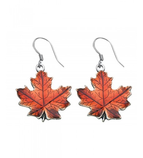 Danforth Maple autumn Pewter Earrings