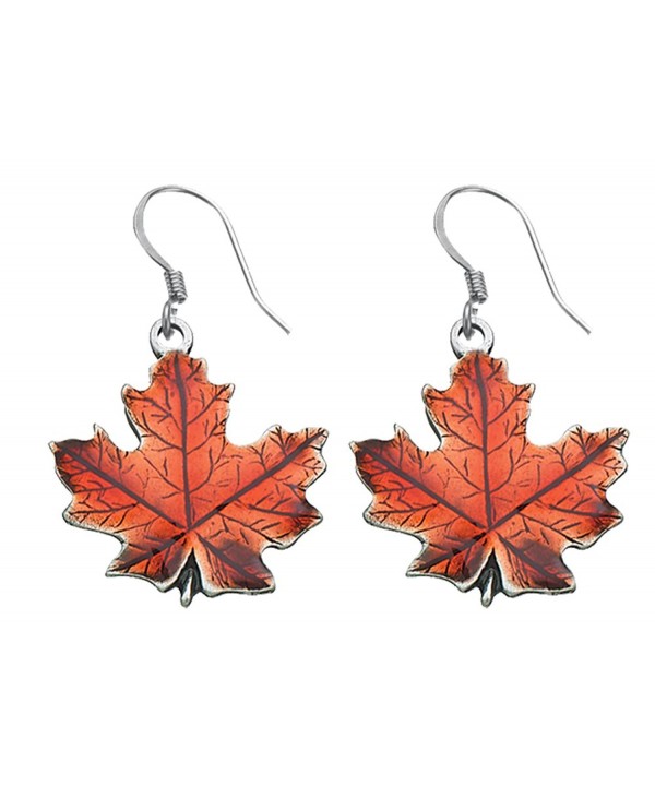 Danforth Maple autumn Pewter Earrings