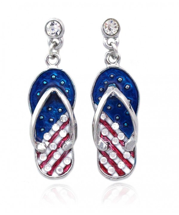 American Design Dangling Earrings Silver tone