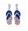 American Design Dangling Earrings Silver tone