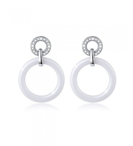 Fashion Ceramics Sterling Earrings Women