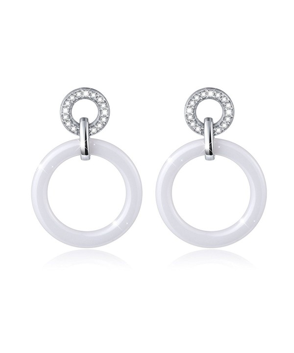 Fashion Ceramics Sterling Earrings Women