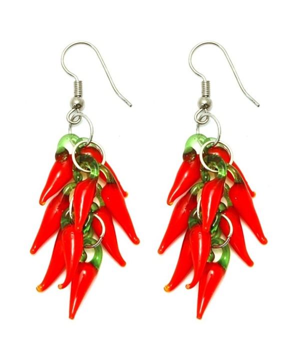 Funky Chilli Glass Cluster Earrings