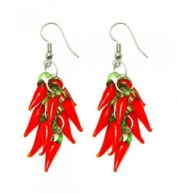 Funky Chilli Glass Cluster Earrings