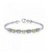 Peridot Bracelet Sterling Silver Carats