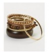 Lux Accessories Brown Bangle Bracelet