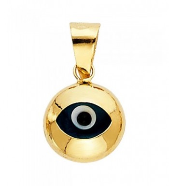 Yellow Gold Evil Charm Pendant