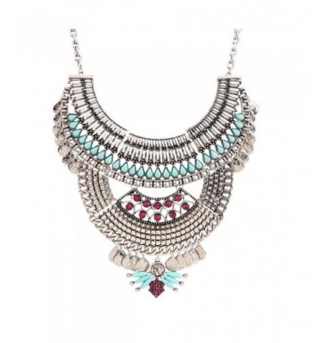 Antique Chunky Statement Crystal Necklace