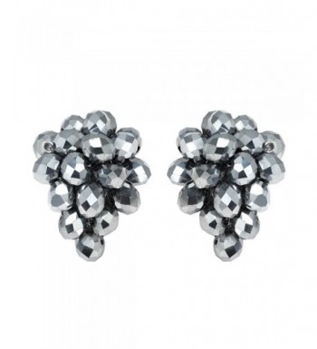 Twilight Silver Tone Fashion Crystal Earrings