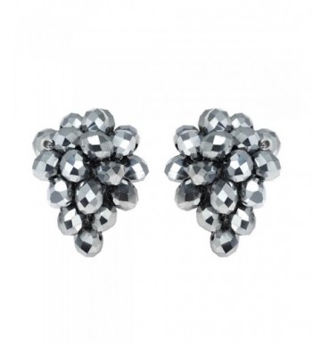 Twilight Silver Tone Fashion Crystal Earrings