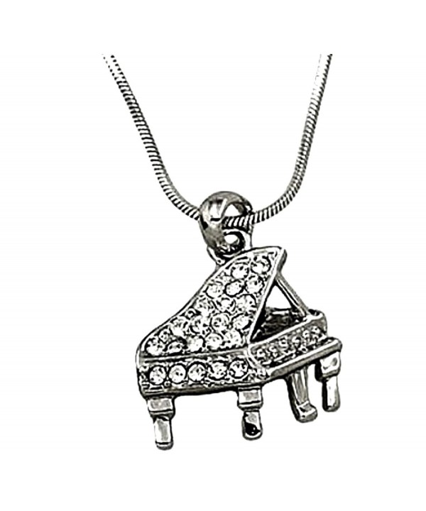 DianaL Boutique Silvertone Instrument Necklace