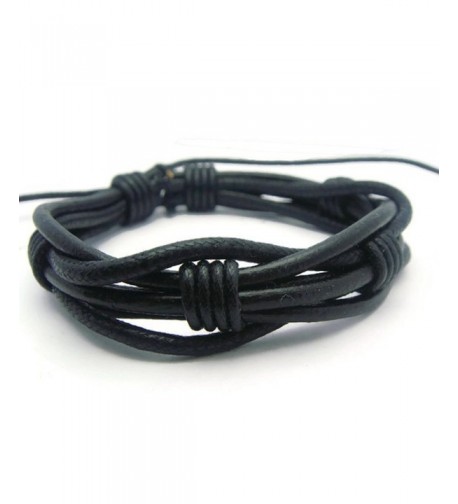 APECTO Leather Surfer Bracelet Handmade