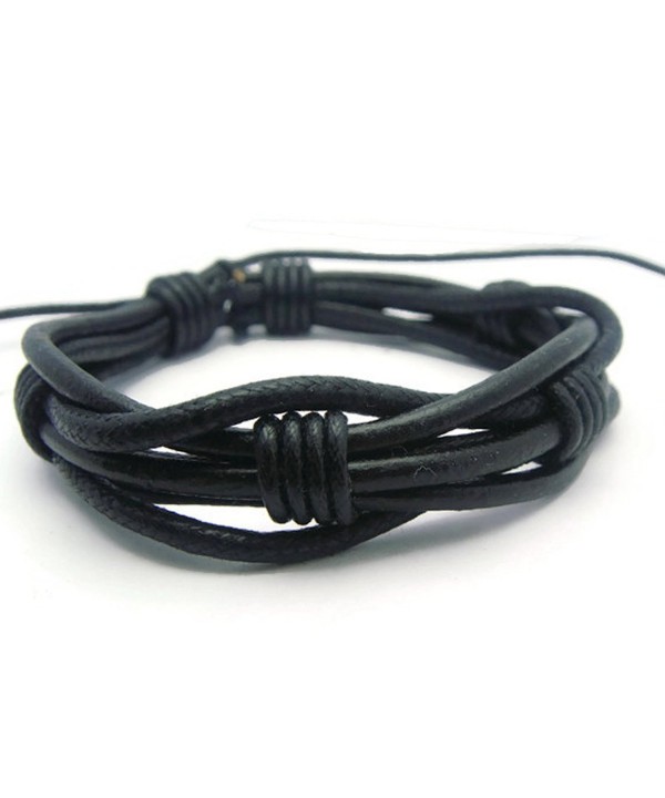 APECTO Leather Surfer Bracelet Handmade