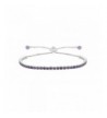 NYC Sterling Gemstone Adjustable Bracelet