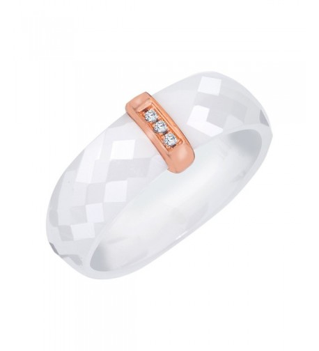 Diamond Accent Promise Ceramic Sterling