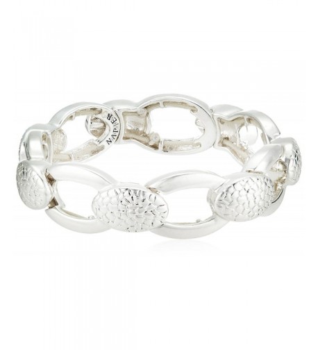 Napier Silver Tone Stretch Bracelet