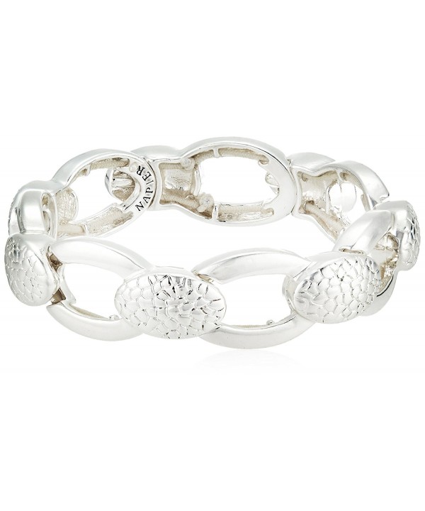 Napier Silver Tone Stretch Bracelet