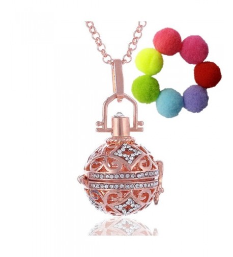 Sharefashion Rhinestone Necklace Aromatherapy Essential